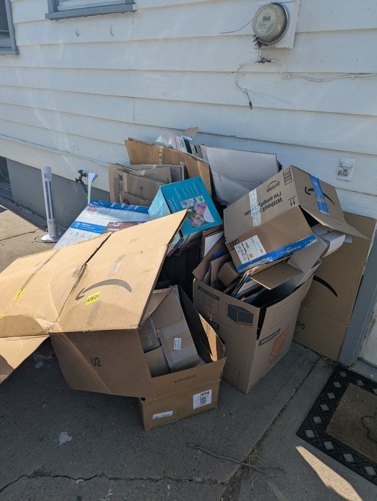 FREE Used Cardboard Boxes - Various Sizes for Moving, Storage, or Crafting