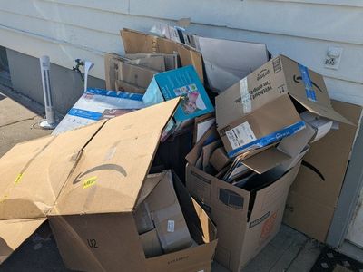 FREE Used Cardboard Boxes - Various Sizes for Moving, Storage, or Crafting
