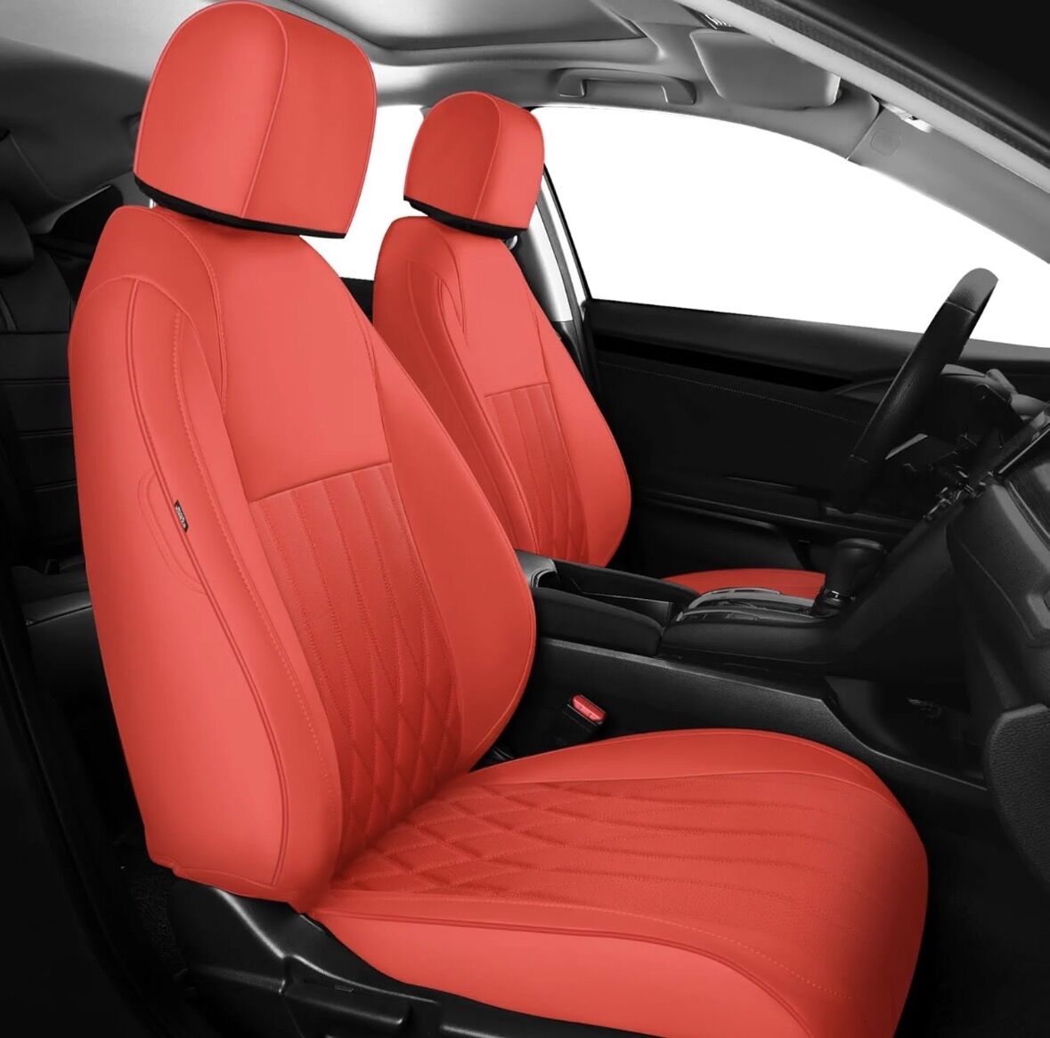 Red Seat covers Honda Civic 2016-21