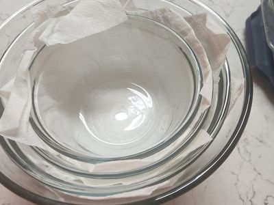 set of 4glass serving bowls