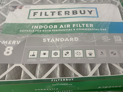 Filterbuy 24 x 25 x 4 Merv 8 Dust Defense ( 2 pack) air filters