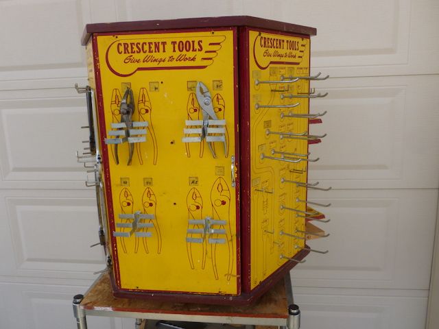 Crescent Tool Display Cabinet - Man Cave Item - Vintage