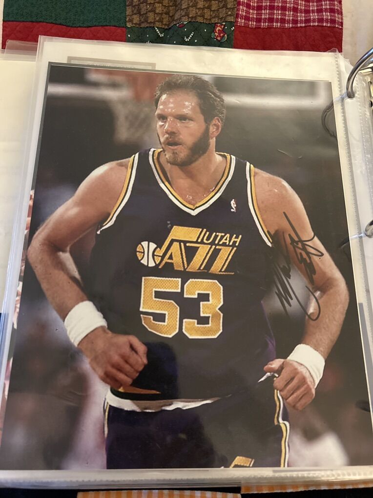 Mark Eaton Autograph Utah Jazz 8x10 Photo Signed