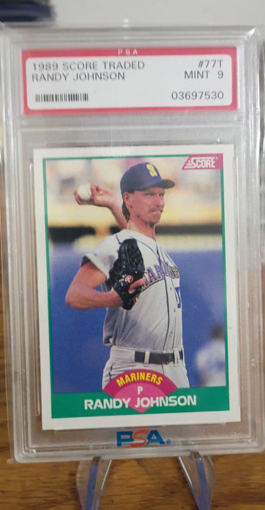 1989 Score Traded Randy Johnson PSA 9 Card