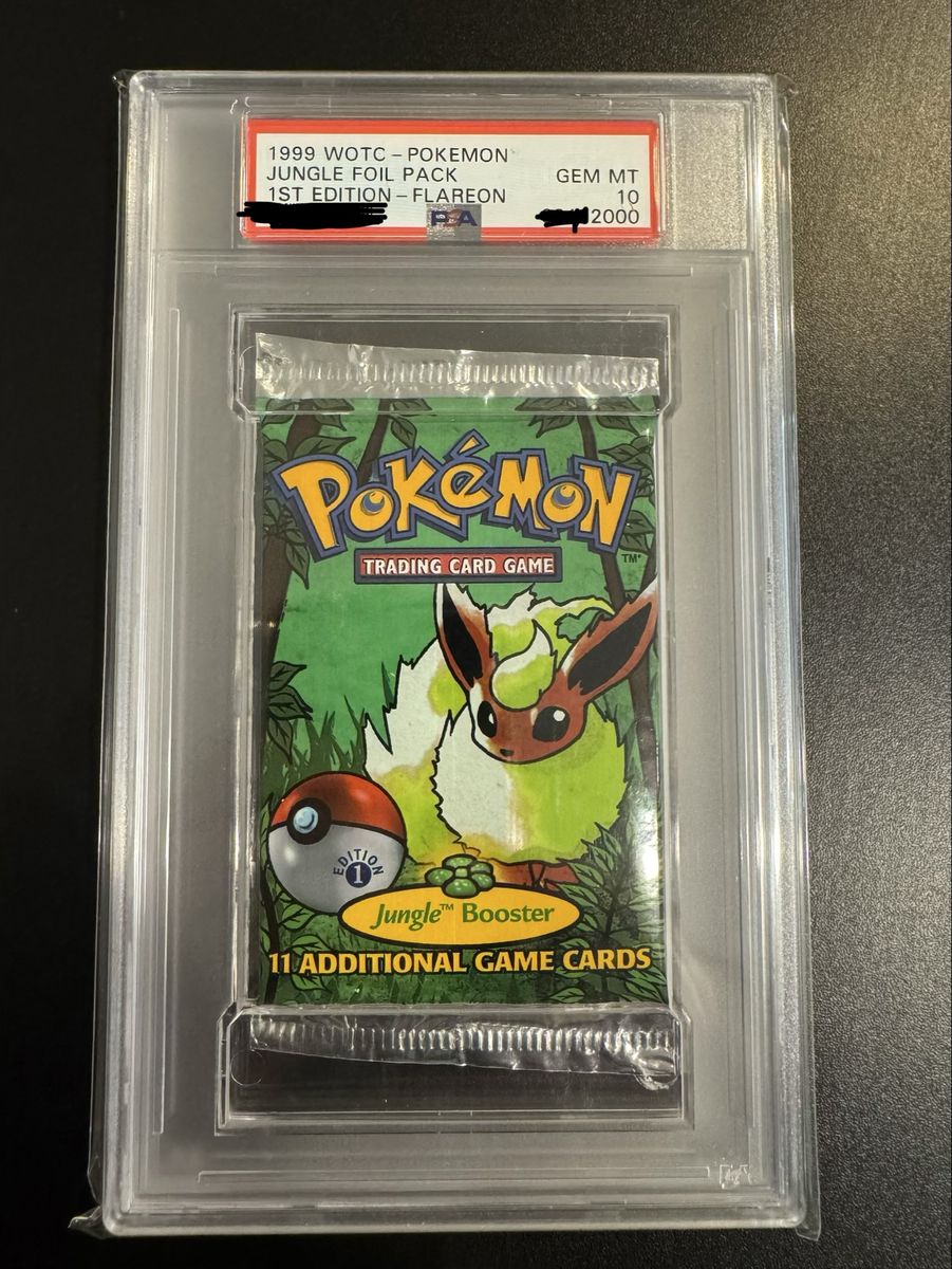 Rare first edition PSA 10 Jungle pack W/Rare Cert. ending.