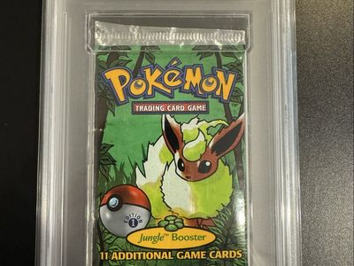 Rare first edition PSA 10 Jungle pack W/Rare Cert. ending.