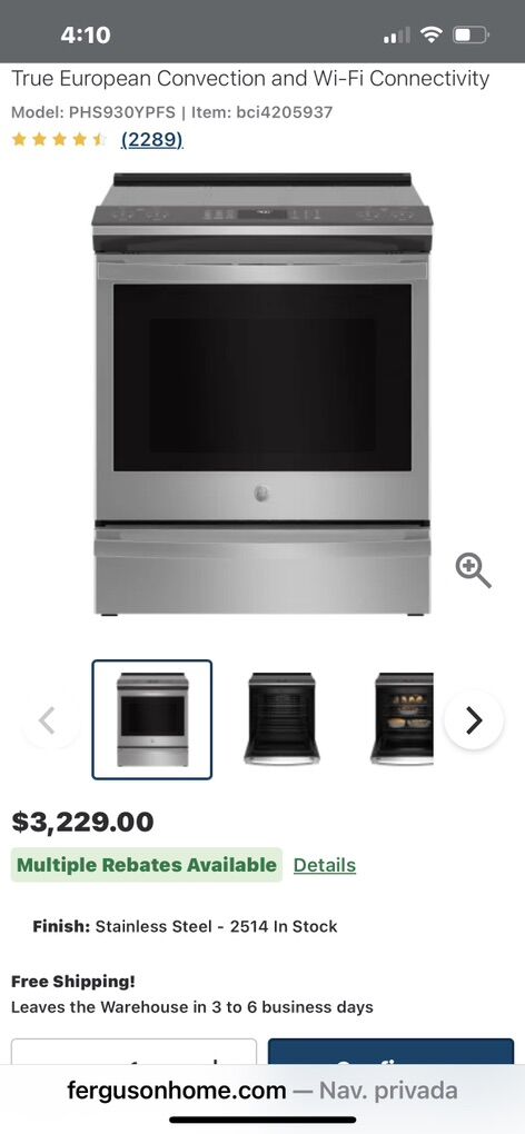 $1550 OBO NEW INDUCTION SLIDE RANGE WHIRPOOL