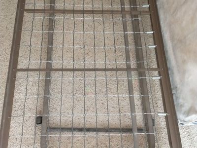 Pop Up twin bed frame with 2 mattress