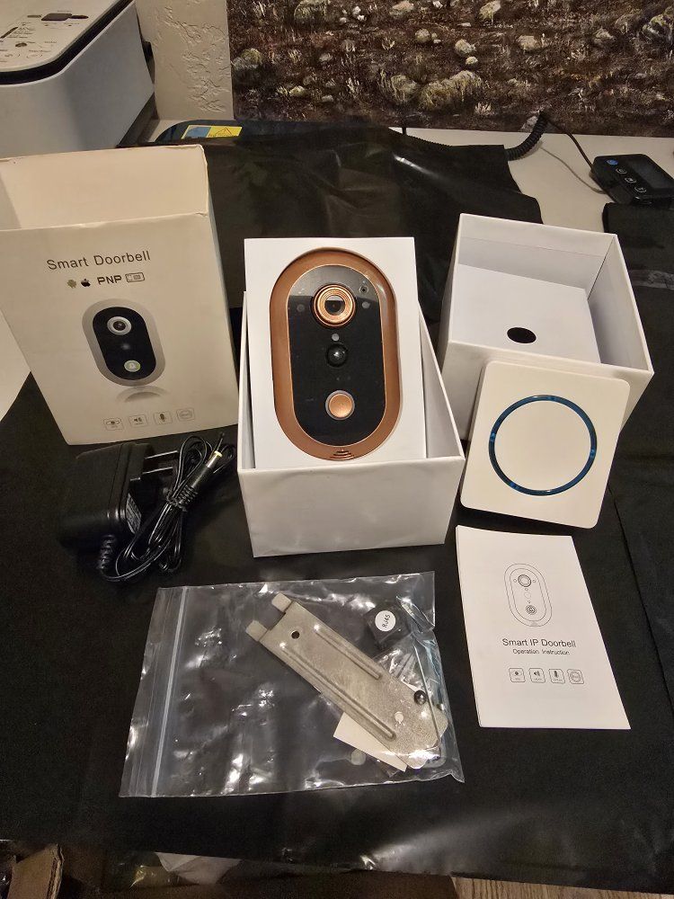 WiFi Smart Video Doorbell SDC2016 – Gold Brand New
