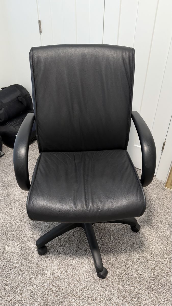 Black Leather Office Chair