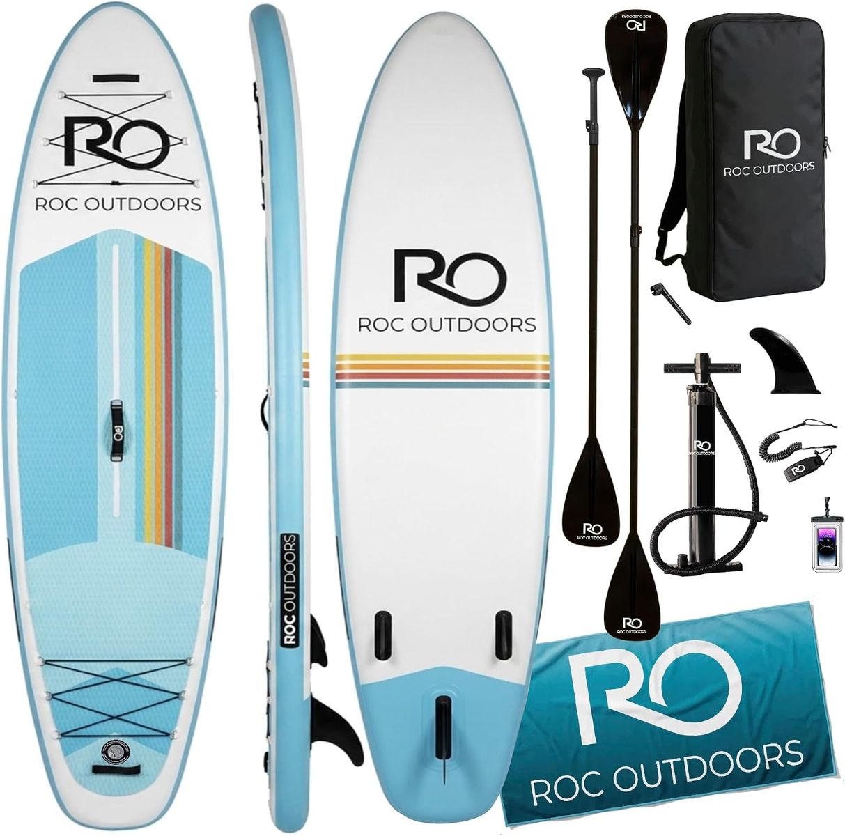 New ROC Paddle Board still in unopened box with extras