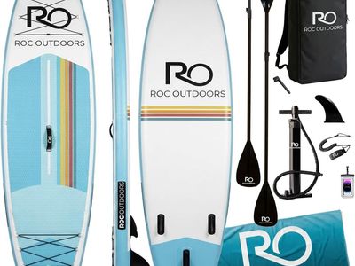 New ROC Paddle Board still in unopened box with extras