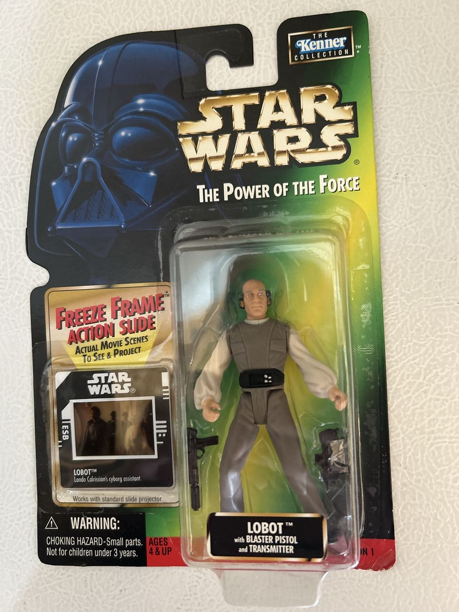 Star Wars The Power of the Force Kenner LOBOT Action Figure Freeze Frame Action Slide 1998