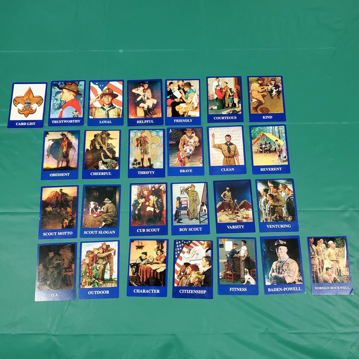 Scout Expo 2000 Norman Rockwell Cards.