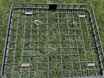 Heavy-Duty Cargo Roof Rack for Toyota 4Runner - Black Metal Basket