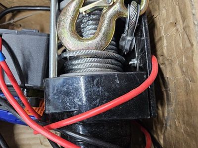 ATV Winch 12V/24V DC 3000LBS with Steel Cable & Hook for ATV/UTV Recovery