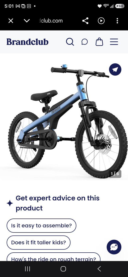 Ninebot by Segway 18-inch Kids Bike - New in Box