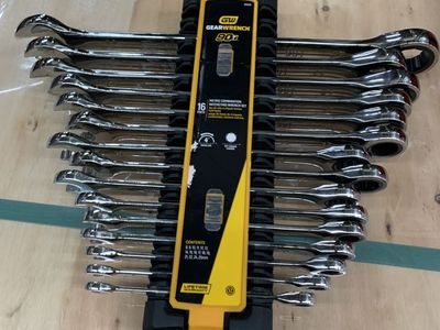 GEARWRENCH Metric 90-Tooth Combination Ratcheting Wrench Tool Set (16-Piece)