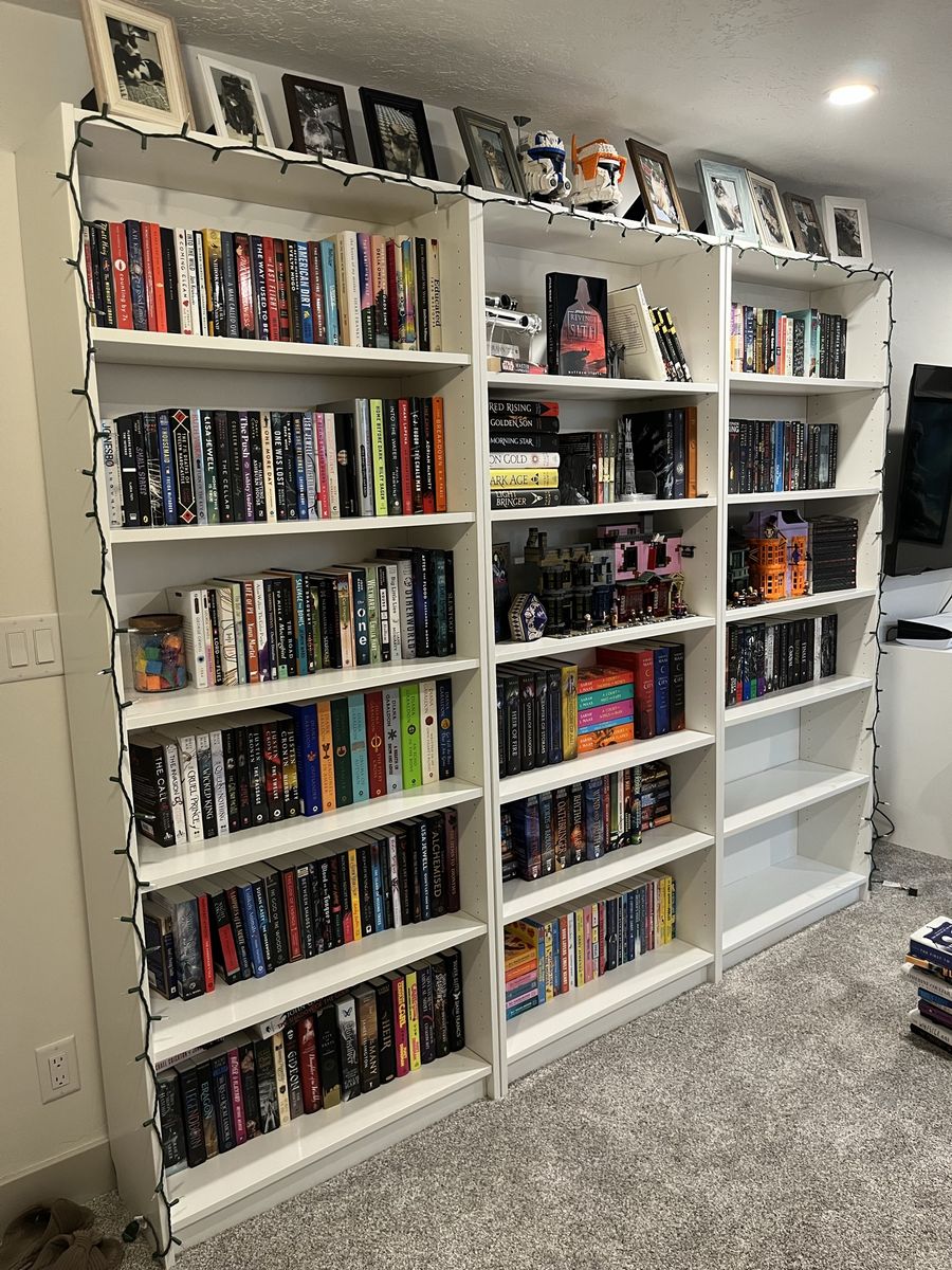 IKEA bookshelves set of 3 - Billy style, White