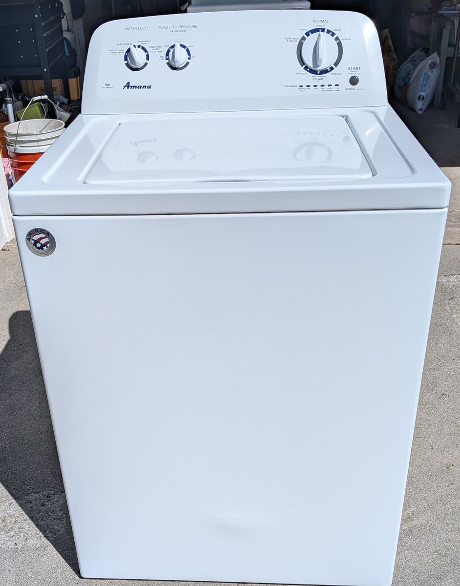 Amana top load clothes washer. Model Number:  NTW4516FW1