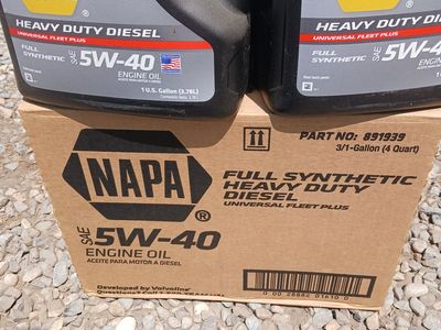 Napa 5W40 full synthetic diesel oil