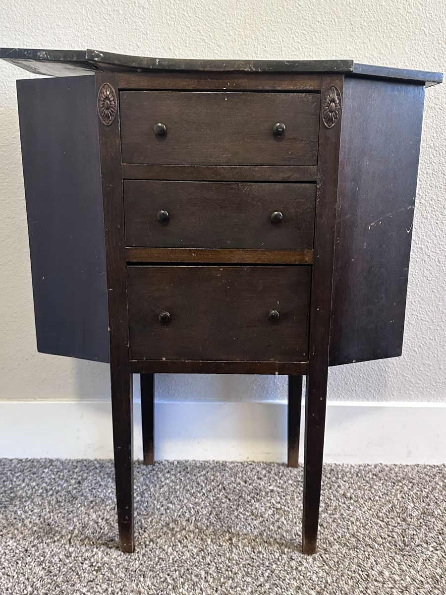 Antique sewing table