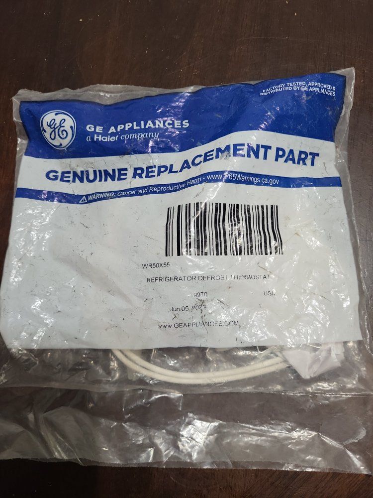 GE Appliances WR50X55 Refrigerator Defrost Thermostat - Genuine Replacement Part