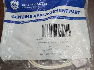 GE Appliances WR50X55 Refrigerator Defrost Thermostat - Genuine Replacement Part