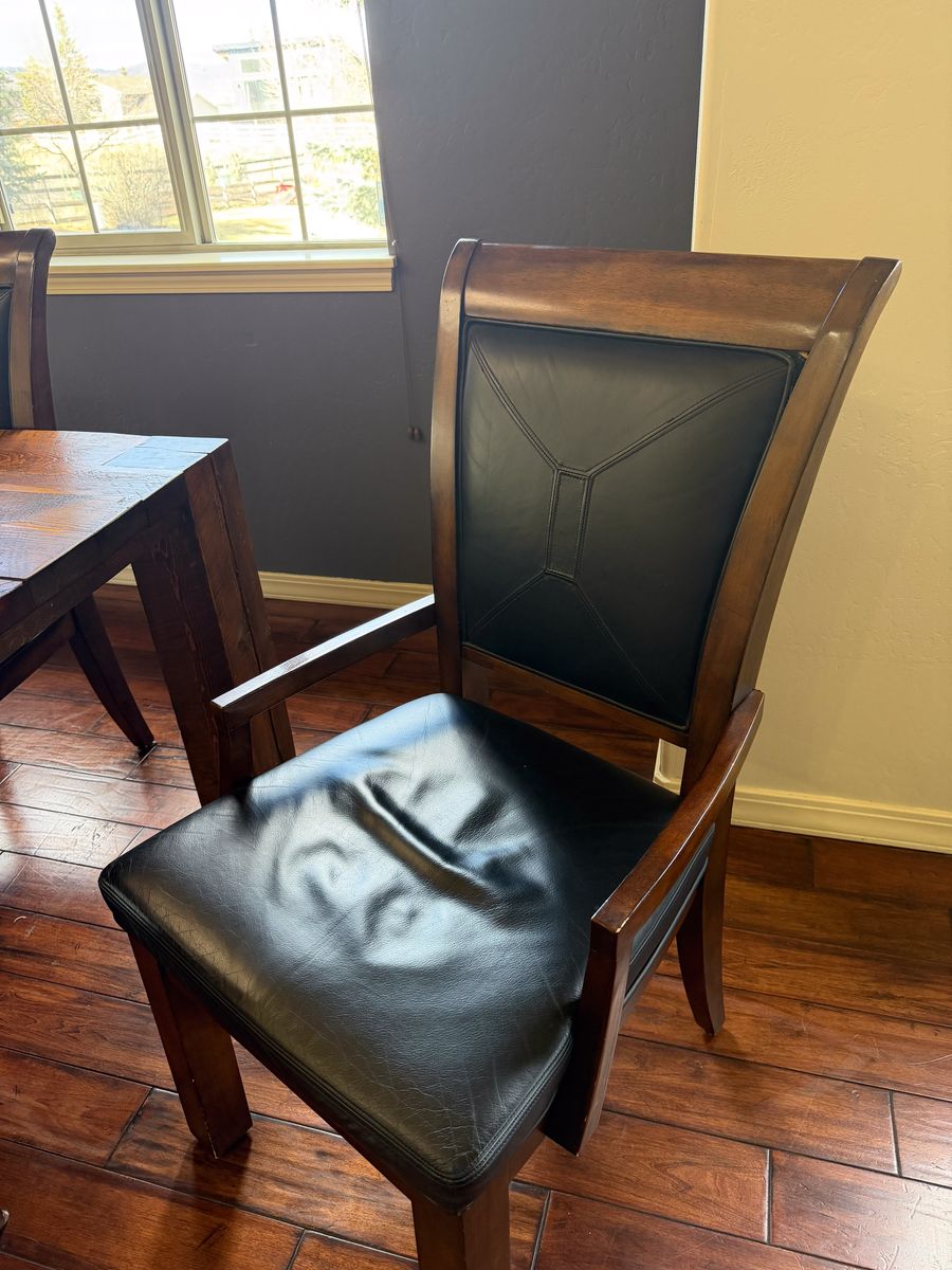 Leather Dining Table Chairs