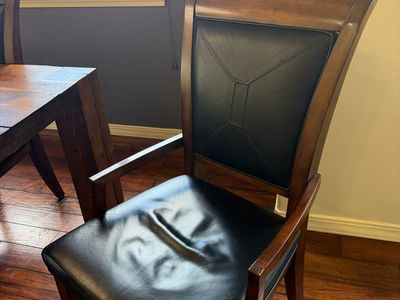 Leather Dining Table Chairs