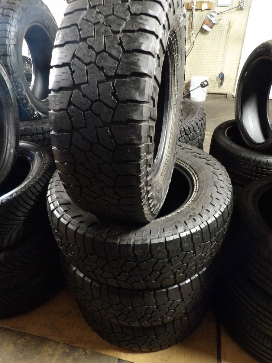 265/70R17 FALKEN WILD PEAK A/T AT3W SET OF USED TIRES