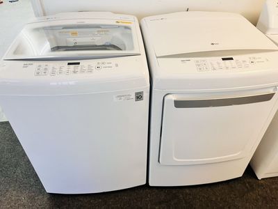 LG super capacity washer and dryer set