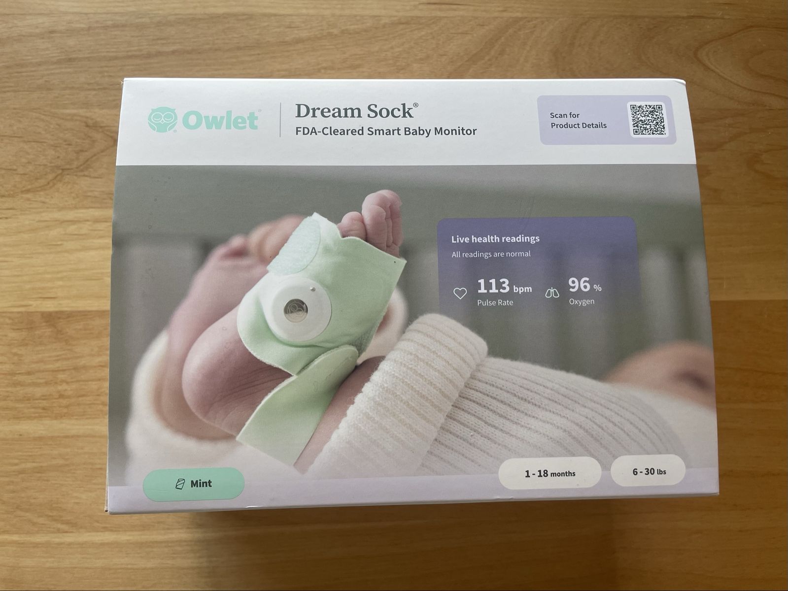 Owlet dream sock