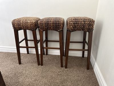 Pottery Barn Seagrass Backless Counter Stool