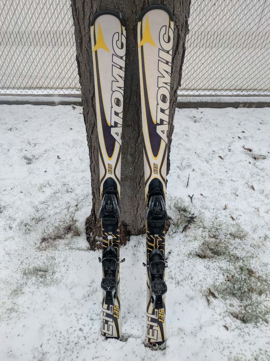 Atomic ETL Skis with adjustable Bindings 135 cm Men Kids Womens