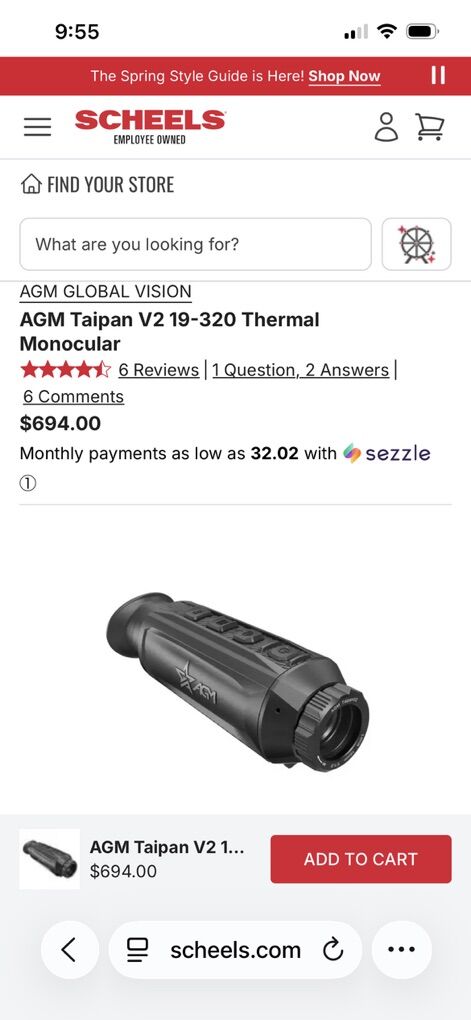 Agm Thermal Monocular