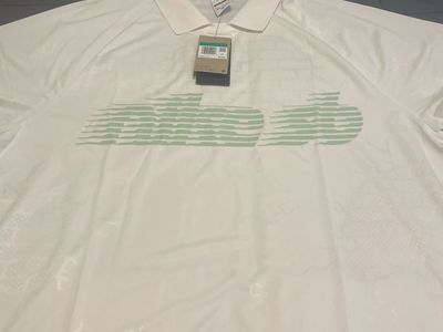 Nike SB White Polo Shirt Size XLarge with Mint Green Skateboard Logo NWT