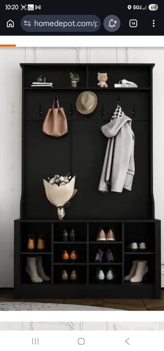 Coat rack Shoe storage Bench