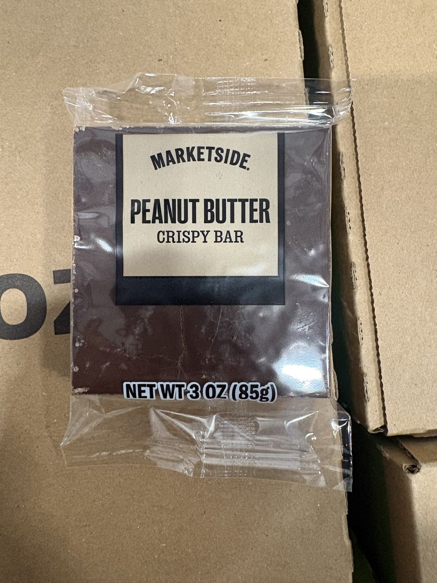 **$20.00 Per Box** Marketside Peanut Butter Crispy Bars - 48 Count Box, 3oz Each - Bulk amount.