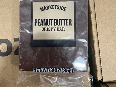 **$20.00 Per Box** Marketside Peanut Butter Crispy Bars - 48 Count Box, 3oz Each - Bulk amount.