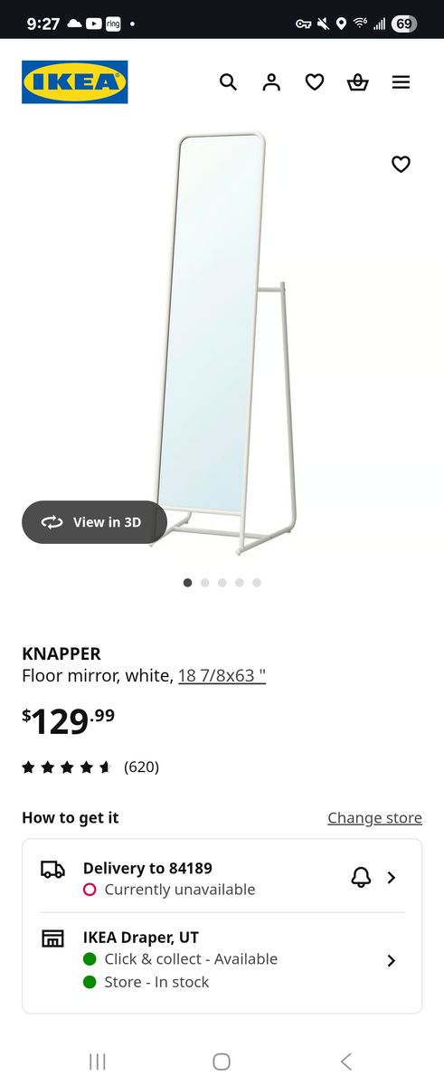 IKEA Floor mirror