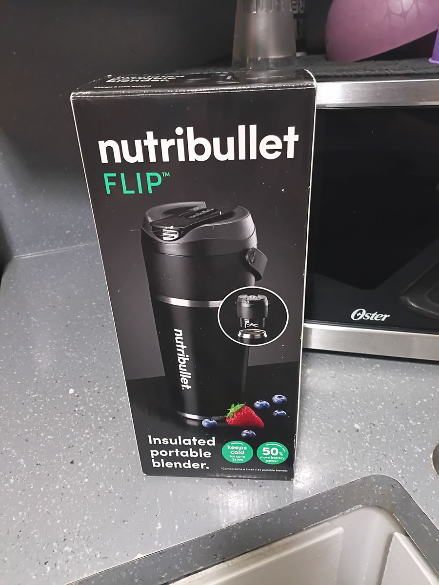 Nutribullet Flip Insulated Portable Blender - Black