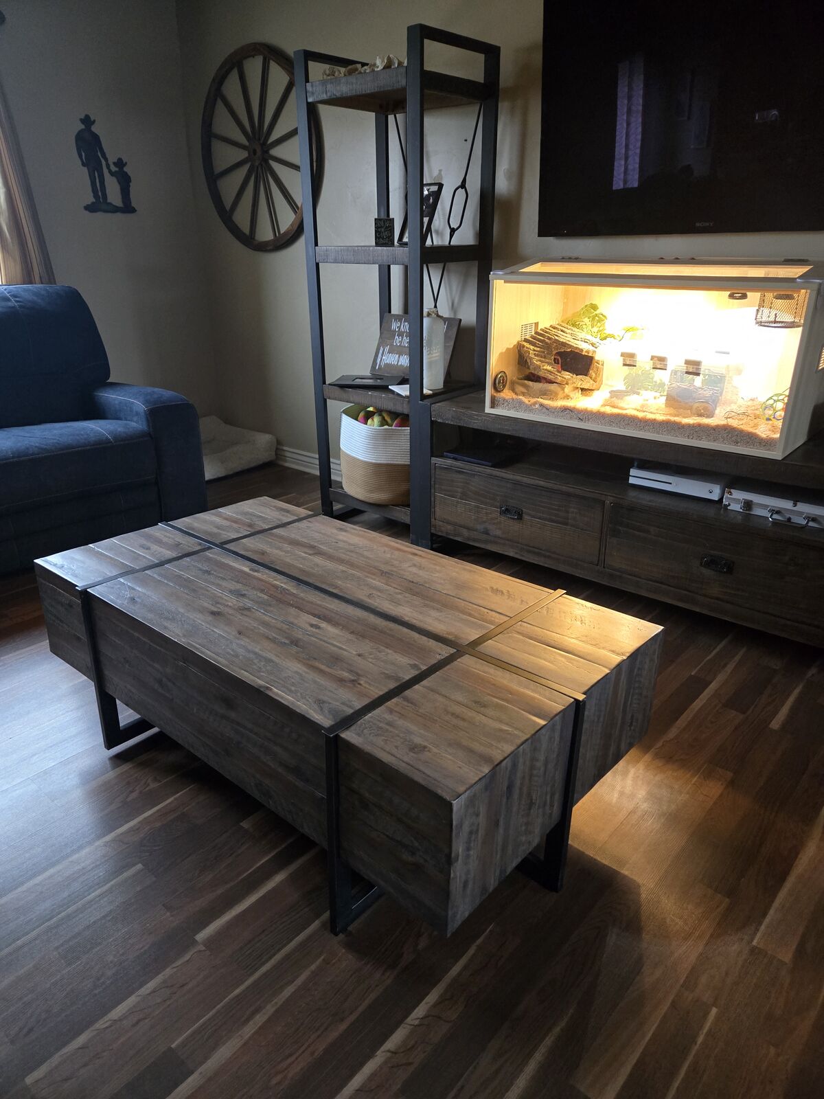Farmhouse style coffee table and side table