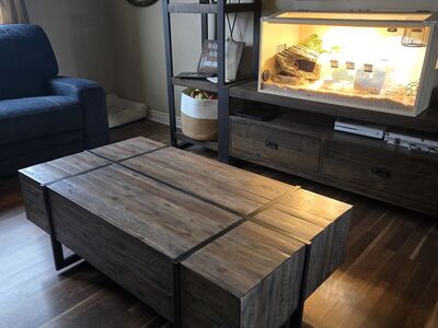 Farmhouse style coffee table and side table