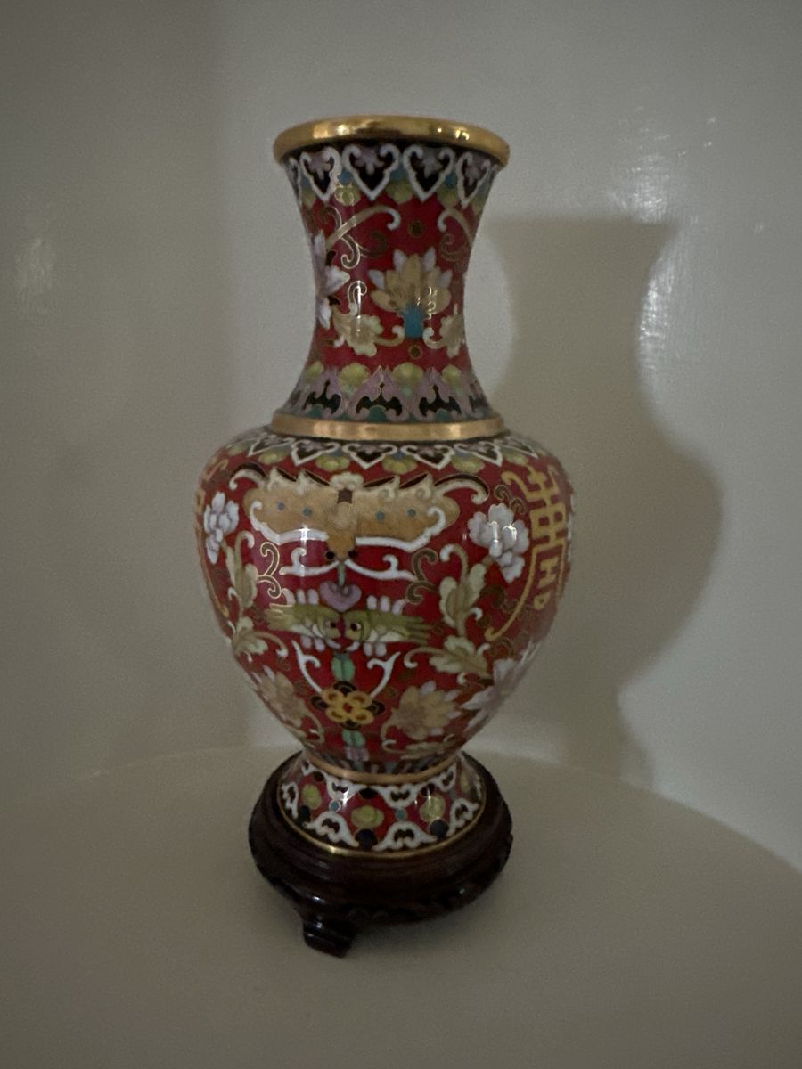 Vintage Chinese Cloisonne Vase