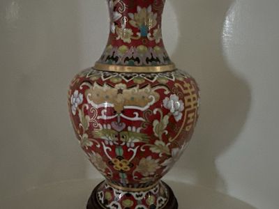 Vintage Chinese Cloisonne Vase