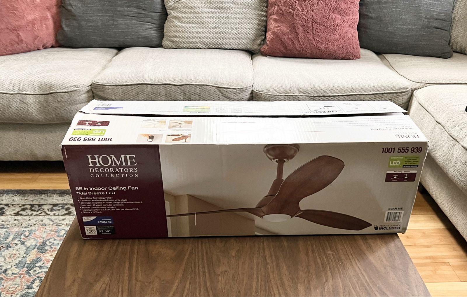 56" Modern Ceiling Fan Light NEW $275