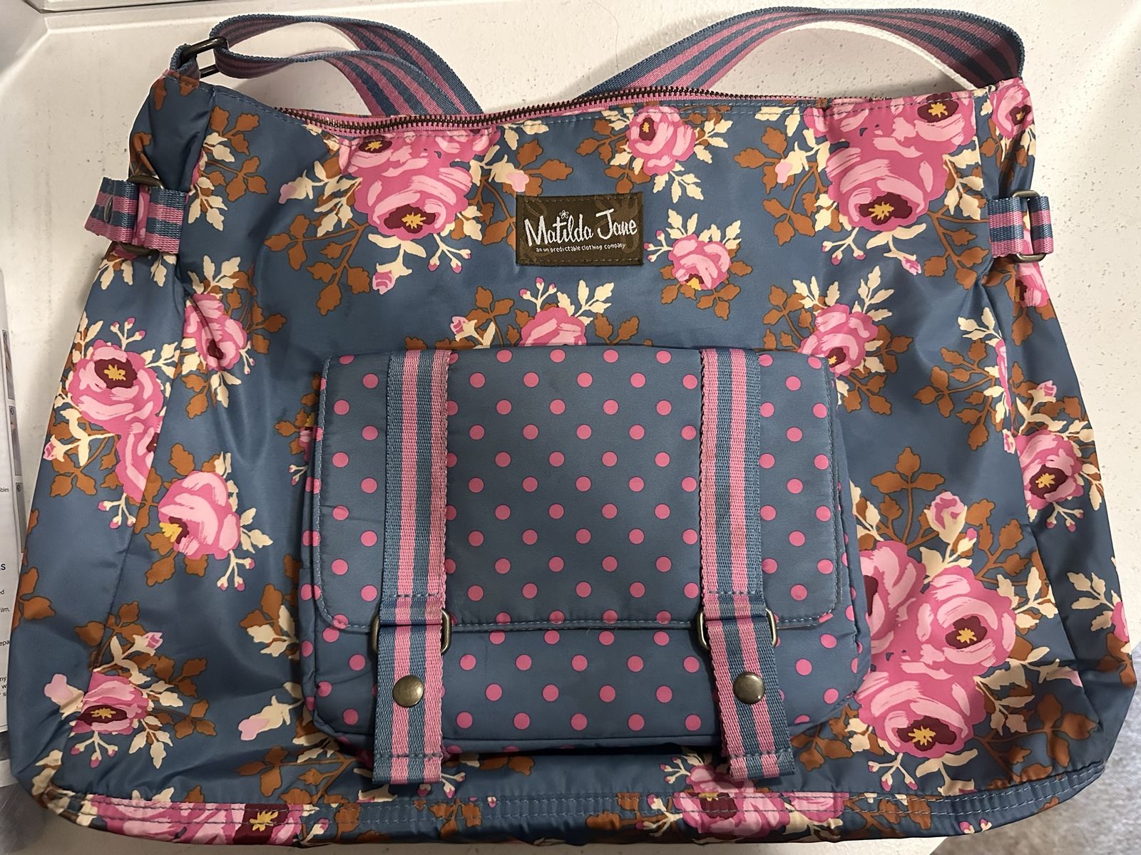 Matilda Jane Floral & Polka Dot Crossbody Bag