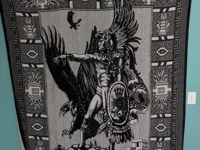 Mayan Made Mayan Warrior 5 x 8 Blanket