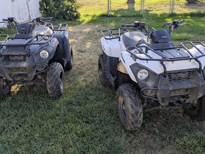 2023 Kawasaki Brute Force 300 ATVs - White & Black Pair
